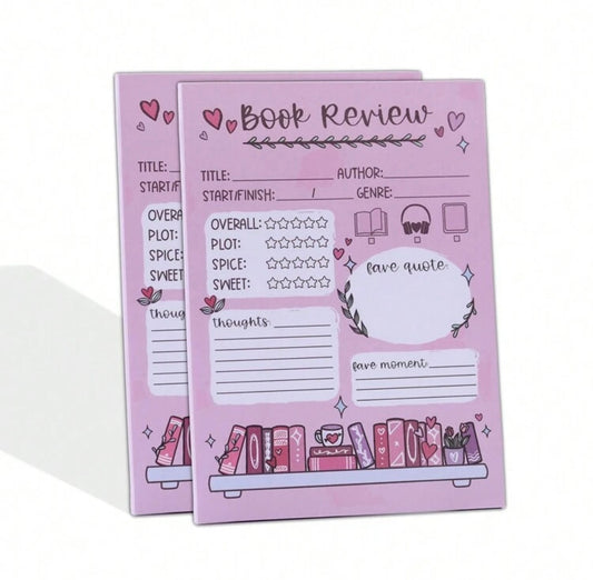 1 Pc Book Review Notepad