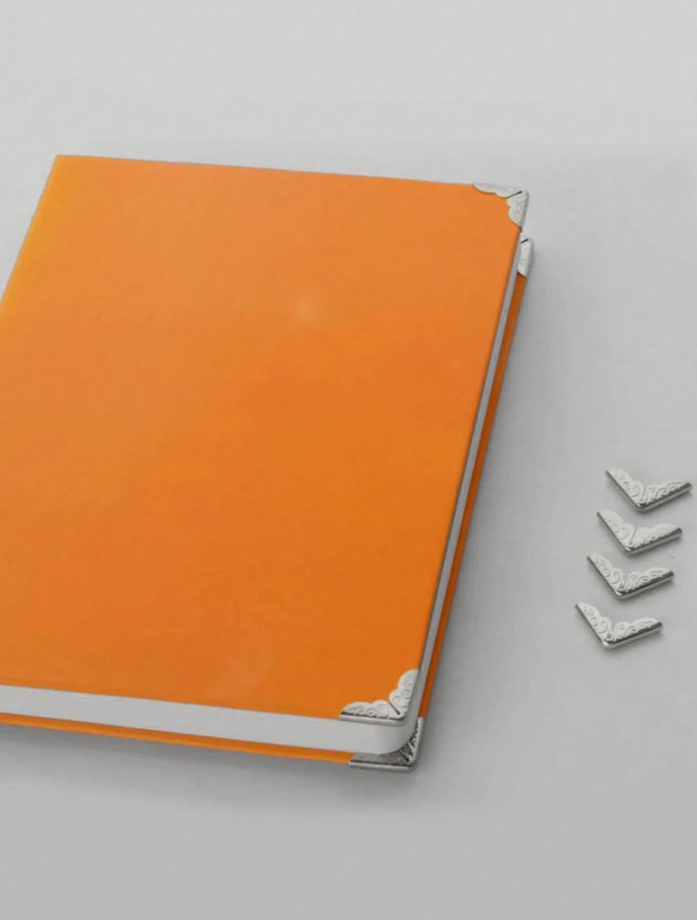 4pc Gold Metal Book Corner